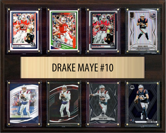 Drake Maye New England Patriots plaque