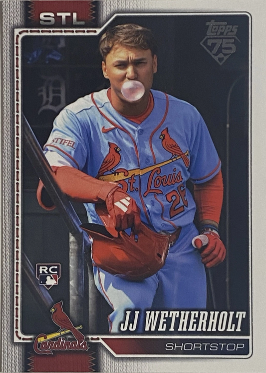 2026 Topps #698 JJ Wetherholt rookie card
