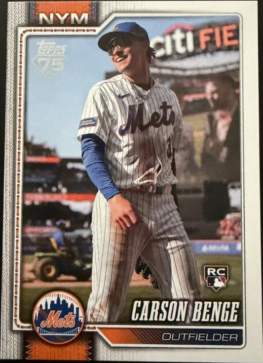 2026 Topps #699 Carson Benge rookie card
