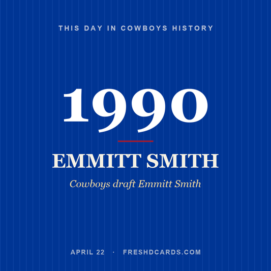 Cowboys: Emmitt Smith, 1990, Cowboys draft Emmitt Smith