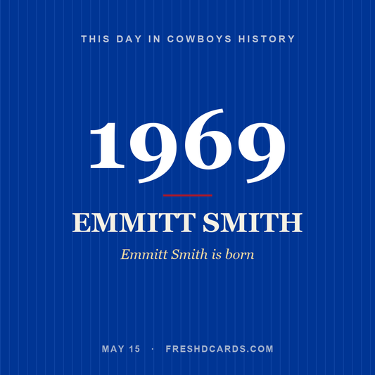 Cowboys: Emmitt Smith, 1969, Emmitt Smith is born