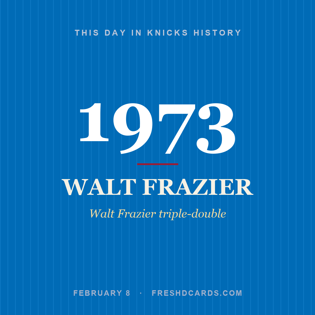 Knicks: Walt Frazier, 1973, Walt Frazier triple-double