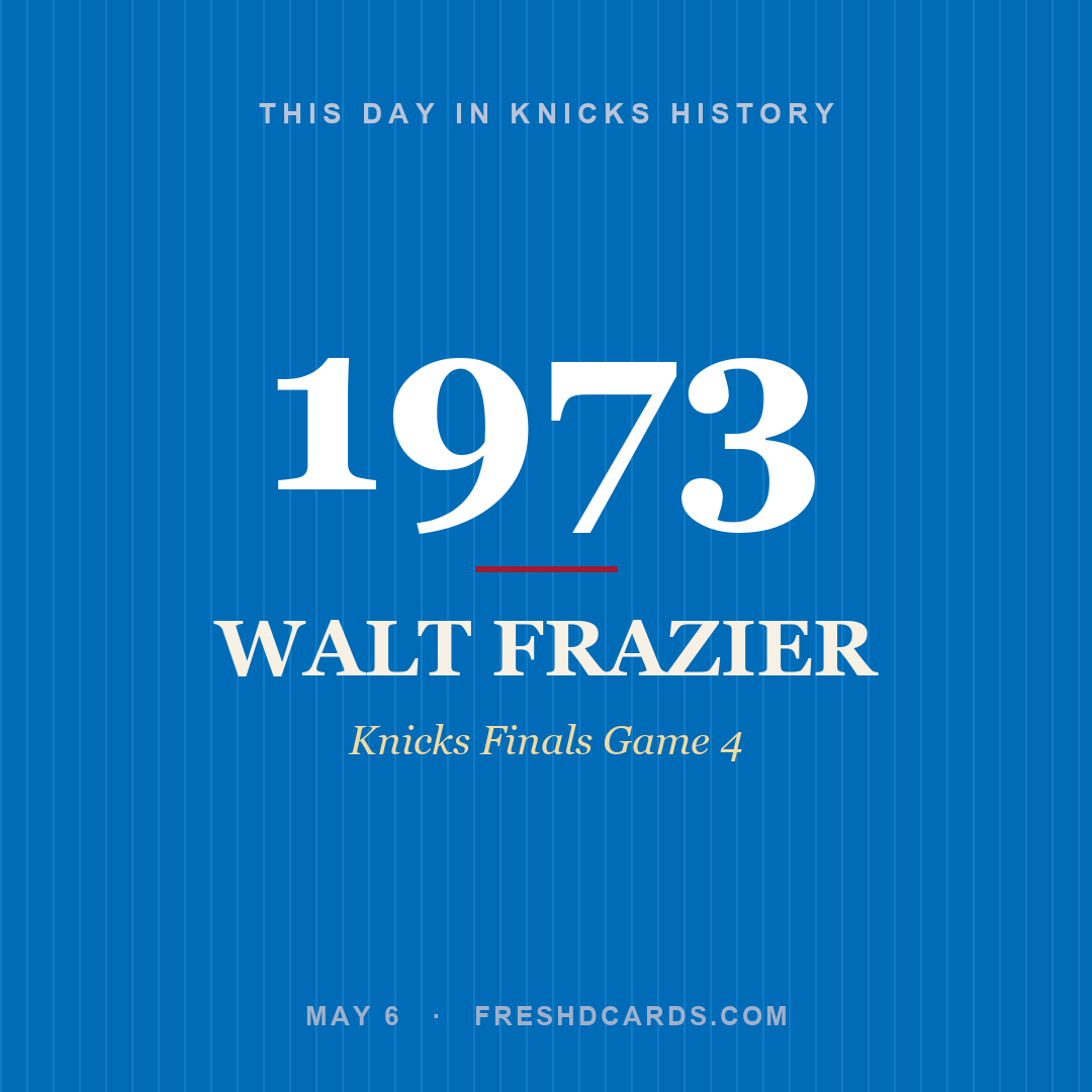 Knicks: Walt Frazier, 1973, Knicks Finals Game 4