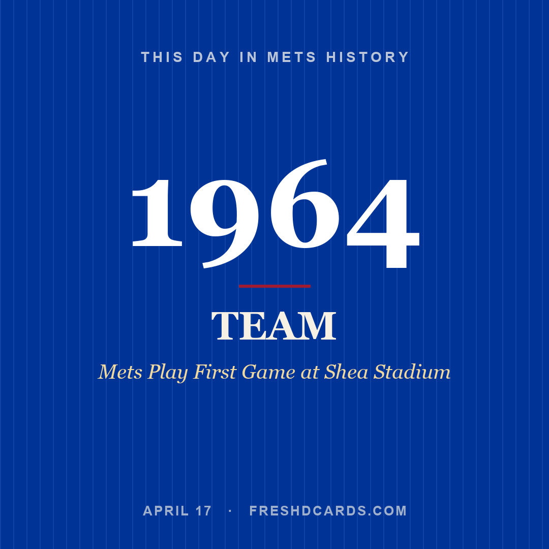 Mets: Mets, 1964, Mets Play First Game at Shea Stadium