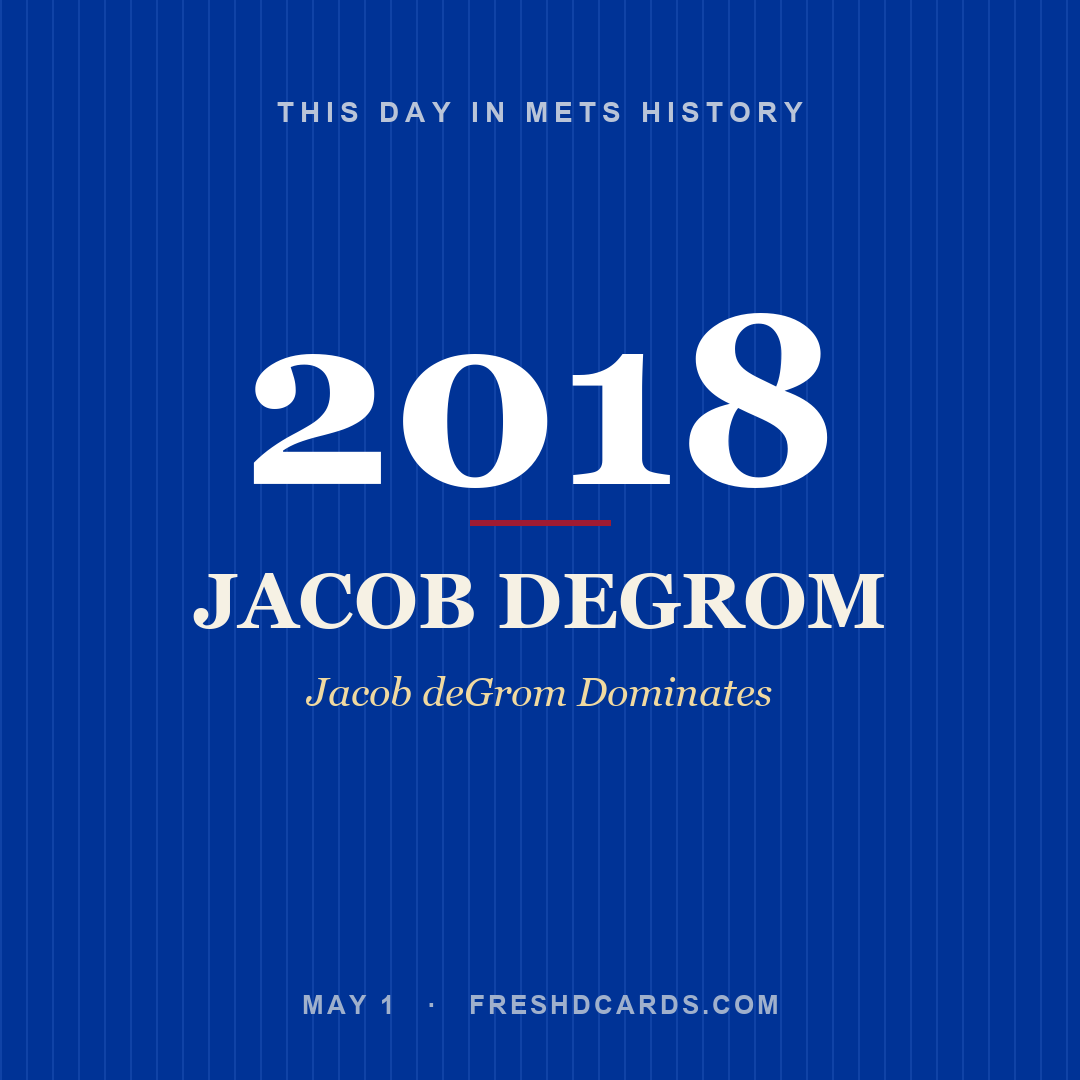Mets: Jacob deGrom, 2018, Jacob deGrom Dominates