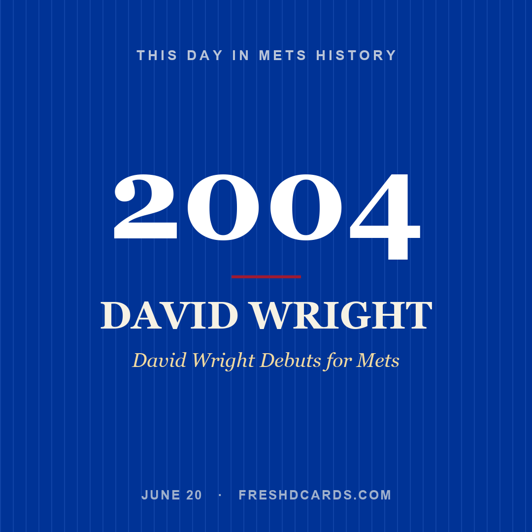 Mets: David Wright, 2004, David Wright Debuts for Mets