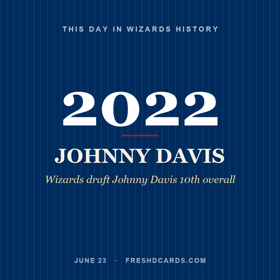 Wizards: Johnny Davis, 2022, Wizards draft Johnny Davis 10th overall