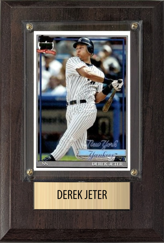 Derek Jeter 4x6 plaque
