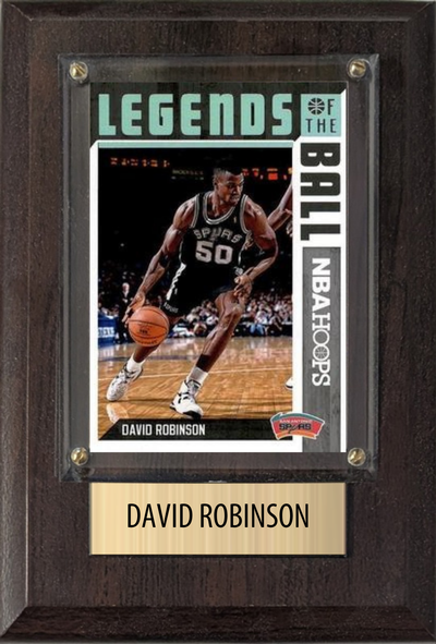 David Robinson 4x6 plaque