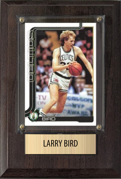 Larry Bird Boston Celtics 4x6 plaque