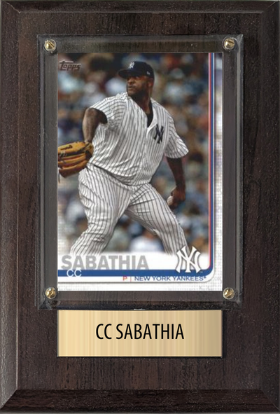 CC Sabathia 4x6 plaque