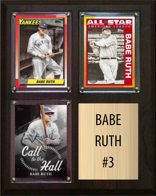 Babe Ruth 8x10 plaque