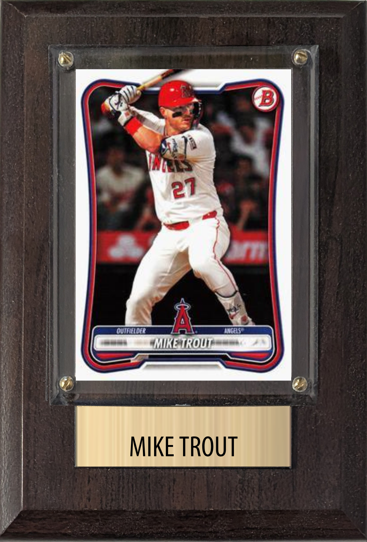 Mike Trout 4x6 Plaque