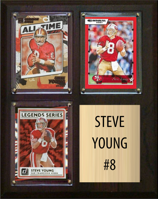 Steve Young 8x10 plaque