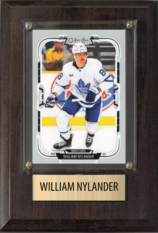 William Nylander 4x6 plaque