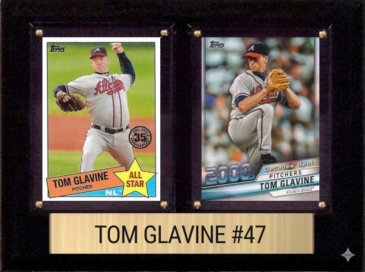 Tom Glavine 6x8 plaque