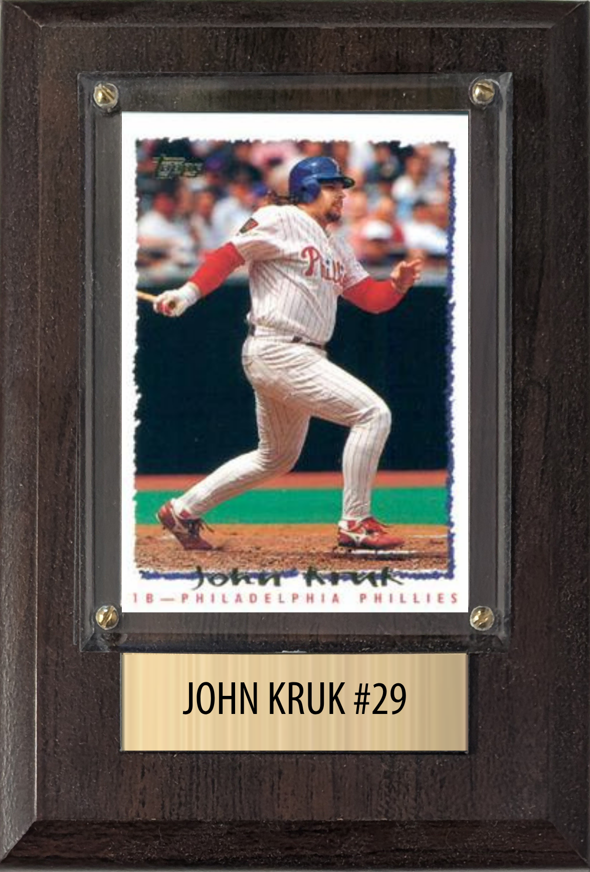 John Kruk Philadelphia Phillies 4x6 plaque