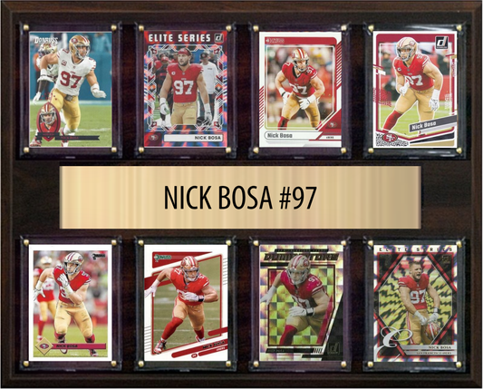 Nick Bosa 12x15 plaque