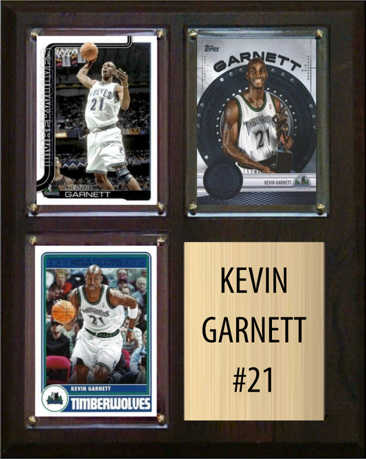 Kevin Garnett Timberwolves 8x10 plaque