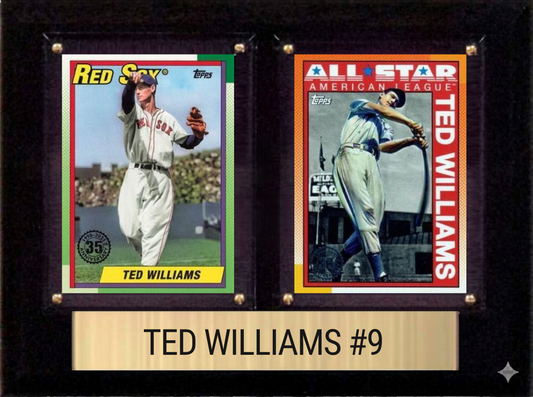 Ted Williams Boston Red Sox 6x8 plaque