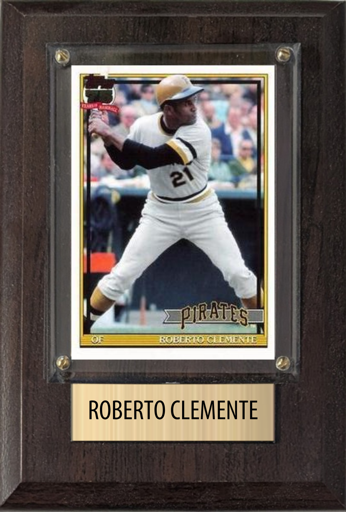 Roberto Clemente 4x6 plaque