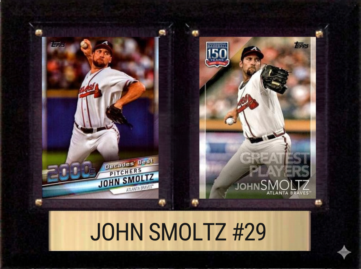 John Smoltz 6x8 plaque