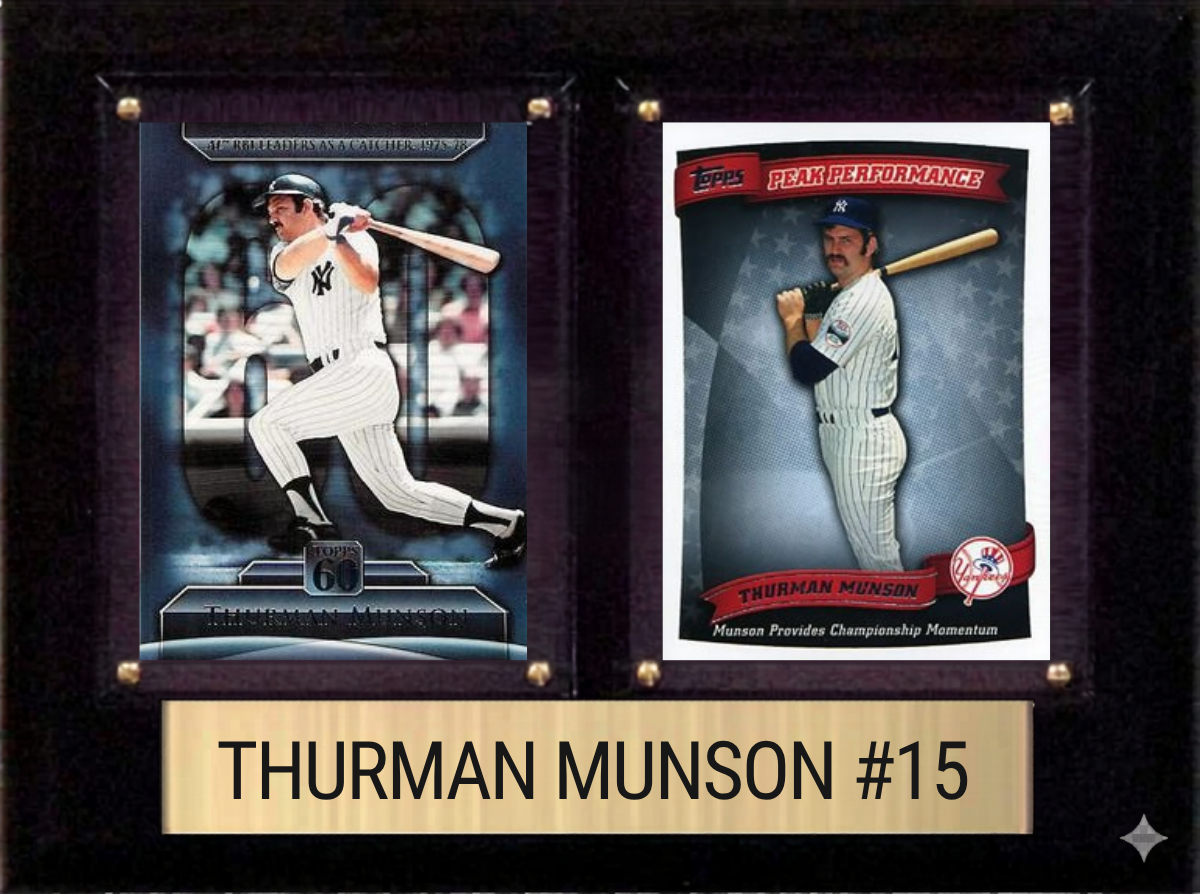 Thurman Munson 6x8 plaque
