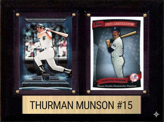 Thurman Munson 6x8 plaque