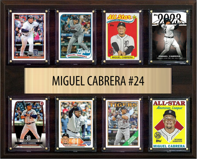 Miguel Cabrera 12x15 plaque