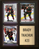 Brady Tkachuk Ottawa Senators Fan Gift Plaque 8x10 3 Cards Upper Deck 2024 2025 2026
