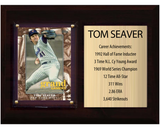 Tom Seaver New York Mets Hall of Fame Plaque 6x8 Stats Card Topps 2024 2025 2026