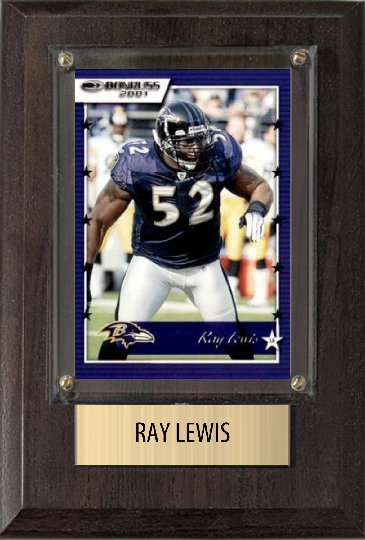 Ray Lewis 4x6 plaque