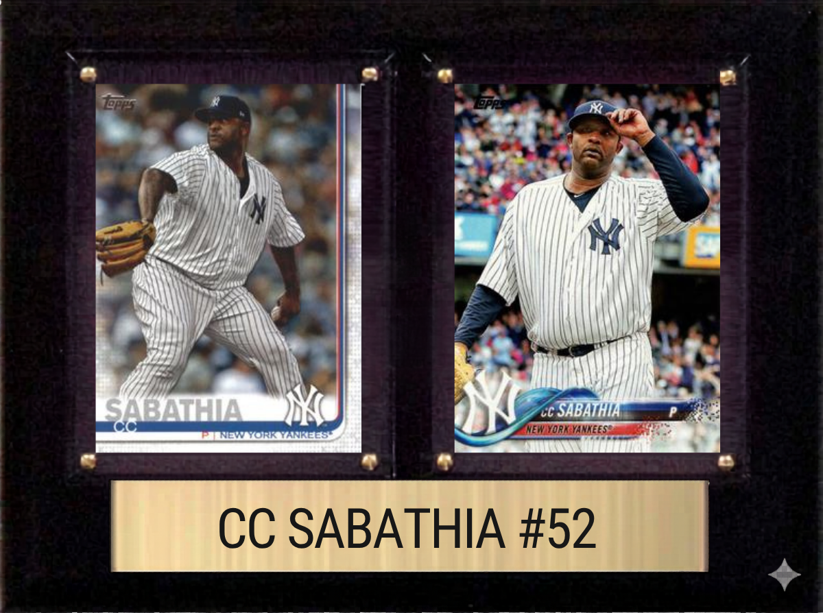 CC Sabathia 6x8 plaque