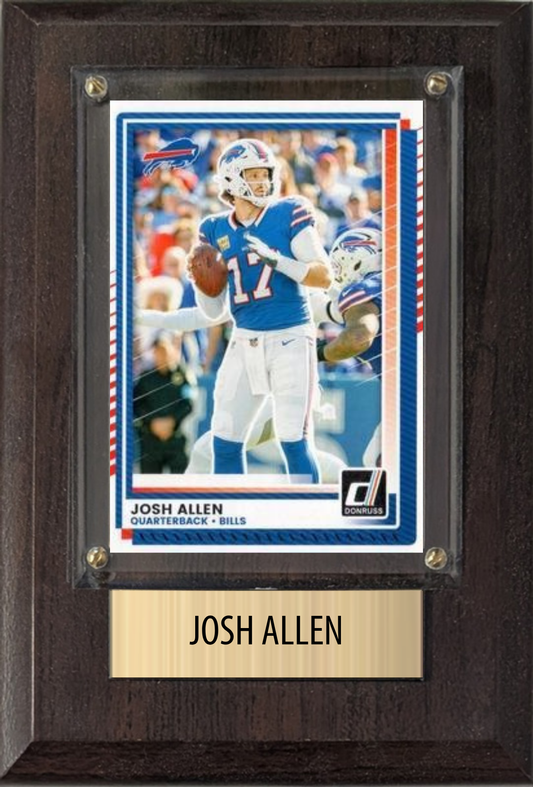 Josh Allen 4x6 plaque
