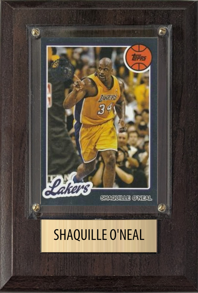 Shaquille ONeal 4x6 plaque