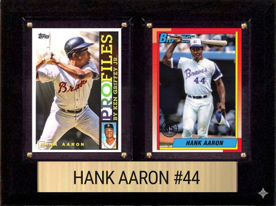 Hank Aaron 6x8 plaque