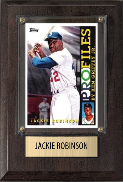 Jackie Robinson 4x6 plaque