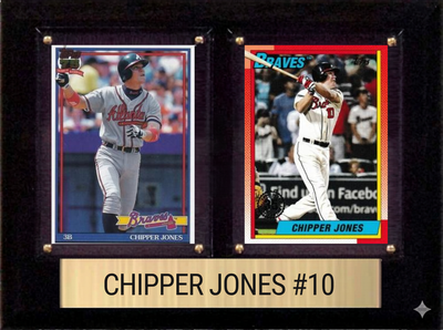 Chipper Jones 6x8 plaque