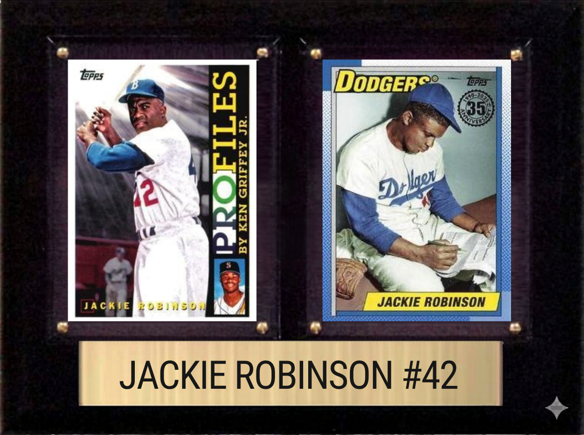 Jackie Robinson 6x8 plaque