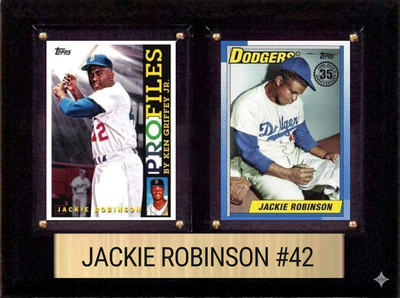 Jackie Robinson 6x8 plaque
