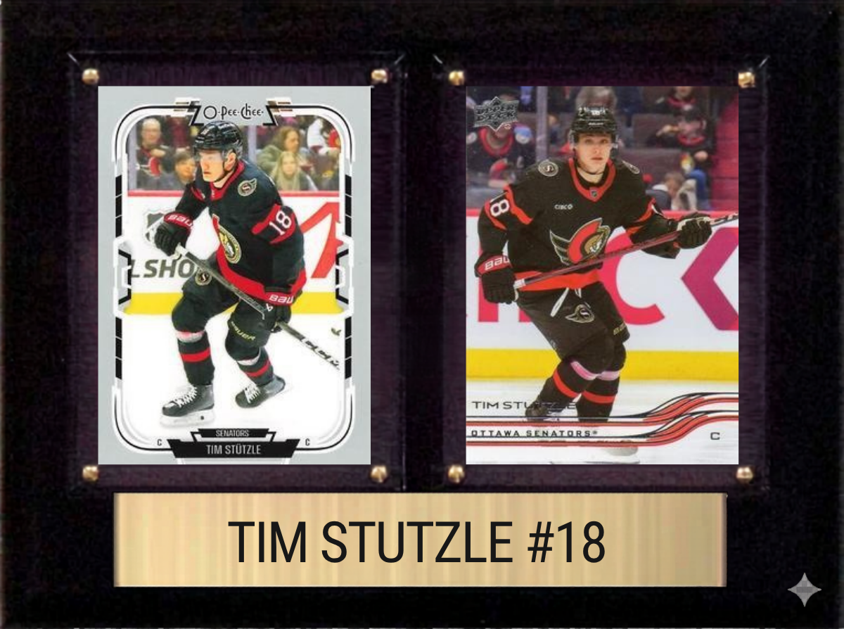 Tim Stutzle 6x8 plaque