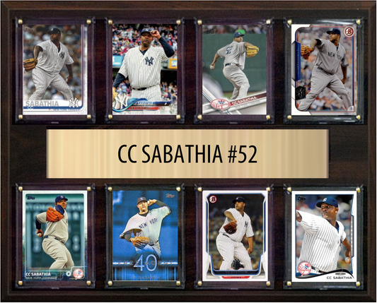 CC Sabathia 12x15 plaque