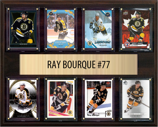 Ray Bourque Boston Bruins HOF Fan Gift Plaque 12x15 8 Cards Upper Deck Parkhurst O-Pee-Chee Topps 2024 2025 2026