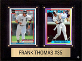Frank Thomas Chicago White Sox HOF Fan Gift Plaque 6x8 2 Cards Topps Donruss Panini 2024 2025 2026