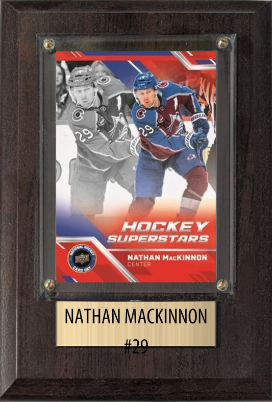 Nathan MacKinnon 4x6 Hockey Card Plaque
