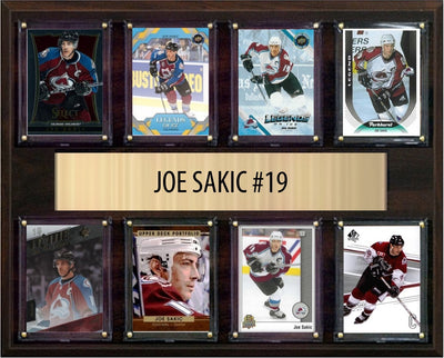 Joe Sakic Colorado Avalanche HOF Fan Gift Plaque 12x15 8 Cards Upper Deck Parkhurst O-Pee-Chee Topps 2024 2025 2026
