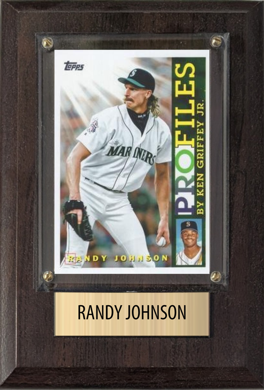 Randy Johnson 4x6 plaque