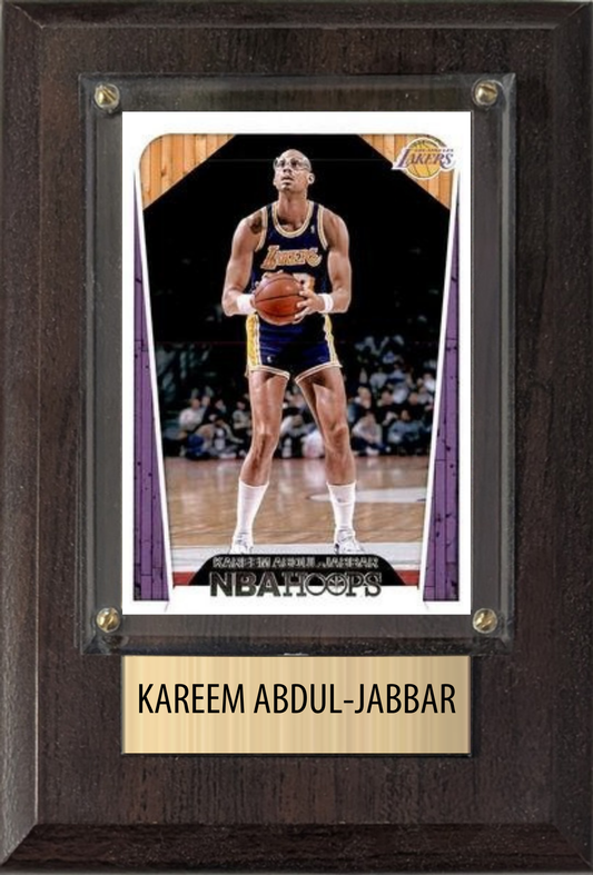 Kareem Abdul-Jabbar 4x6 plaque