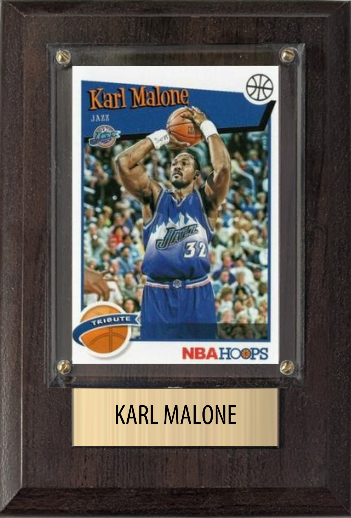 Karl Malone 4x6 plaque
