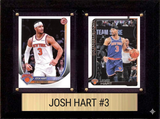 Josh Hart New York Knicks Fan Gift Plaque 6x8 2 Cards Topps Donruss Panini 2024 2025 2026